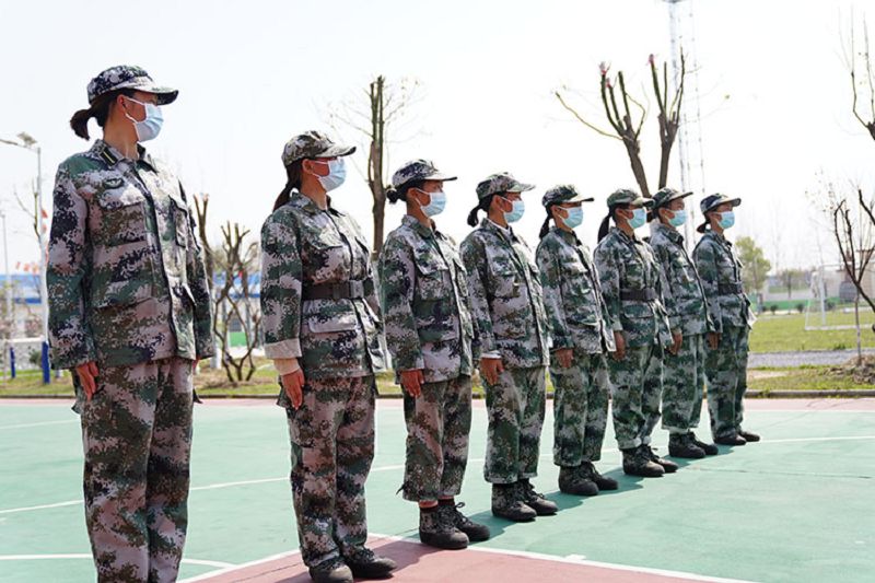 疫情期間女生班軍訓(xùn)課程